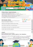 Vorschau - Arbeitsblätter - Reading Comprehension - A Year off - Grade 10 - Seite 2