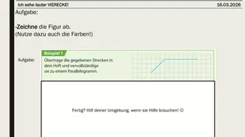 Vorschau - Arbeitsblätter - Ich sehe lauter VIERECKE!- Zeichnen von Vierecken - Seite 2