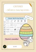 Vorschau - Arbeitsblätter - Farbenzauber bei Ostereiern: Muster würfeln - Deckblatt