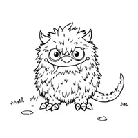 Vorschau - Arbeitsblätter - Fluffy Monster book/ Kinder Malbuch. - Seite 2