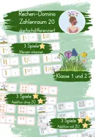 Vorschau - Arbeitsblätter - Domino Zahlenraum 20 Klasse 1 - Deckblatt