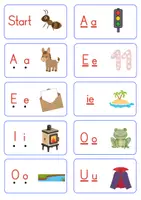 Vorschau - Spiele - Anfangsunterricht - Basisgrapheme - Laut-Buchstaben-Zuordnung - Klasse 1-2 - Spiel - Seite 2