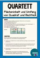 Vorschau - Spiele - Quartett Flächeninhalt und Umfang von Quadraten und Rechtecken - Seite 1