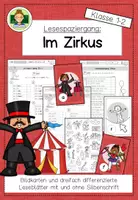 Vorschau - Arbeitsblätter - Differenzierter Lesespaziergang: Zirkus (bewegtes Lernen) - Deckblatt