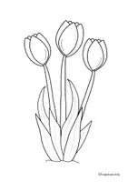 Vorschau - Arbeitsblätter - Tulpen Malen nach Zahlen - Seite 1