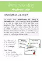 Vorschau - Stationenlernen - Abschreibkartei Frühling Grundschrift | Klasse 1 Deutsch - Seite 3