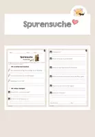 Vorschau - Arbeitsblätter - Nachdenkzettel: Spurensuche - Deckblatt