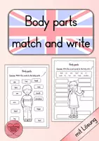 Vorschau - Arbeitsblätter - Body Parts Englisch Materialpaket für die Grundschule - Seite 1