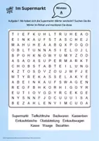 Vorschau - Arbeitsblätter - Im Supermarkt - Wortschatz II . Rätsel und Suchbilder - Seite 3