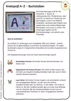 Vorschau - Stationenlernen - Knetspaß mit Buchstaben A-Z - Knetmatten zu den Buchstaben, Zwielaute, Lautverbindungen mit Knete - Seite 1