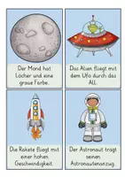 Vorschau - Arbeitsblätter - Kl. 2/3: Schleichdiktat "Die Reise durch das All" - Seite 2
