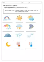 Vorschau - Arbeitsblätter - The weather - Arbeitsblatt - Deckblatt