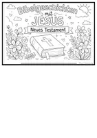 Vorschau - Arbeitsblätter - Religion: Der blinde Bartimäus Flipbook Jesus 1-4 - Seite 3