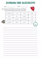 Vorschau - Arbeitsblätter - Kreatives Schreiben mit Wörterbox - Valentinstag - Seite 3