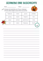Vorschau - Arbeitsblätter - Kreatives Schreiben mit Wörterbox - Halloween - Seite 3