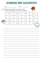 Vorschau - Arbeitsblätter - Kreatives Schreiben mit Wörterbox - Herbst - Seite 3