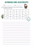 Vorschau - Arbeitsblätter - Kreatives Schreiben mit Wörterbox - Ostern - Seite 3