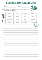 Vorschau - Arbeitsblätter - Kreatives Schreiben mit Wörterbox - Frühling - Seite 3