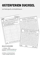 Vorschau - Arbeitsblätter - Feriensuchsel Osterferien (Feriengruß, Erzählen von den Ferien) - Seite 1