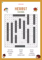 Vorschau - Arbeitsblätter - Suchsel Herbst - Wortsuche + Schreibaufgabe (differenziert) - Seite 3