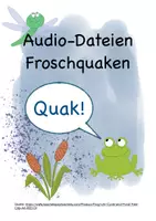 Vorschau - Audio-Dateien - FREEBIE! Froschquaken, Audio-Datei, Quaken, Frösche - Deckblatt