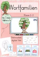 Vorschau - Arbeitsblätter - Materialpaket Wortfamilien und Wortfelder - Deckblatt