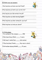 Vorschau - Arbeitsblätter - Since / For Arbeitsblatt - Present Perfect - Seite 2
