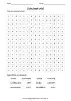 Vorschau - Arbeitsblätter - Suchsel - Schulmaterial - 3 Schwierigkeitsgrade - Seite 2