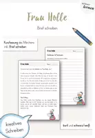Vorschau - Arbeitsblätter - Märchen-Werkstatt - Frau Holle - Brief schreiben - Deckblatt