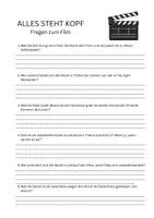 Vorschau - Arbeitsblätter - ALLES STEHT KOPF: musikalische Fragen zum Film - Deckblatt