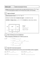 Vorschau - Arbeitsblätter - Arbeitsblatt - Binomische Formeln - 2. Binomische Formel - Mit Lösungen - Deckblatt