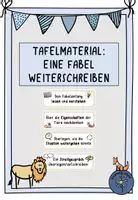Vorschau - Arbeitsblätter - Tafelmaterial: Einen Fabelanfang fortsetzen - Deckblatt