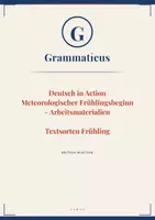 Vorschau - Unterrichtsreihen - Deutsch in Action - Frühling im Deutschunterricht – Komplettpaket Lesen, Schreiben, Grammatik & Sprachhandeln | 5. Schulstufe - Seite 1
