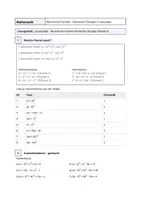 Vorschau - Arbeitsblätter - Binomische Formeln - Übungen zu allen binomischen Formeln - Arbeitsblatt mit Lösungen - Seite 2