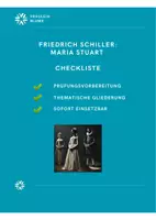 Vorschau - Merkblätter - Checkliste zu Schillers Drama "Maria Stuart" - Klausur-/Abiturvorbereitung - Deckblatt