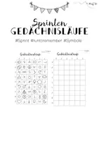 Vorschau - Spiele - Gedächtnislauf Symbole II - Sprint und Ausdauerspiele - Deckblatt