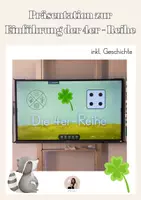 Vorschau - Präsentationen/Tafelbilder - Interaktive Präsentation zur Einführung der 4er-Reihe - Deckblatt