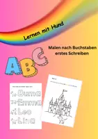 Vorschau - Arbeitsblätter - Erstes Schreiben, malen nach Buchstaben - Deckblatt