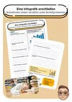 Vorschau - Arbeitsblätter - Schlafprobleme bei Schülern - Eine Infografik erschließen - Deckblatt
