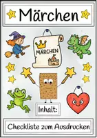 Vorschau - Merkblätter - Märchen. Checkliste. Gute Märchen erkennen - Deckblatt