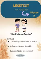 Vorschau - Arbeitsblätter - Lesetext mit differenzierten Aufgaben - Thema "Streit" - Deckblatt