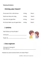 Vorschau - Arbeitsblätter - Lesetext mit differenzierten Aufgaben - Thema "Streit" - Seite 3