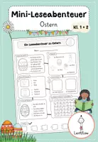 Vorschau - Mal- und Bastelvorlagen - Oster-Paket: Lesespur, Leseverständnis, Partnerlesen Ostern | Kl. 1 - 4 - Seite 1