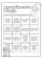 Vorschau - Spiele - Komplimente Bingo – Spiel für ein positives Klassenklima | Grundschule - Seite 1