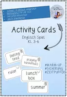 Vorschau - Spiele - Activity Cards - Warm-up Spiel Englisch Kl. 3-6 - Deckblatt