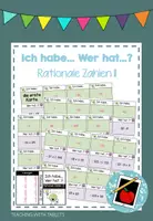 Vorschau - Spiele - Ich habe... Wer hat...? Rationale Zahlen II (alle Grundrechenarten) - Deckblatt