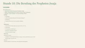 Vorschau - Stundenentwürfe - Jesaja - Prophet des Friedens - Seite 1