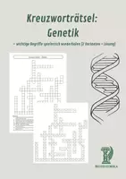 Vorschau - Arbeitsblätter - Kreuzworträtsel: Genetik – wichtige Begriffe spielerisch wiederholen (2 Varianten + Lösung) - Deckblatt