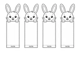 Vorschau - Anderer Materialtyp - Lesezeichen Osterhase - Deckblatt