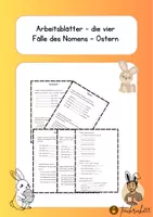 Vorschau - Arbeitsblätter - Arbeitsblätter - Die vier Fälle des Nomens - Ostern - Deckblatt